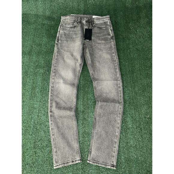 Rag & Bone Fit 2 Slim Greyson Grey Button Fly Jeans Mens Size 29x32 NWT - Picture 3 of 9